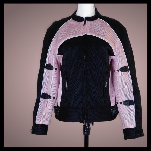 Xelement Jackets & Blazers - Xelement Women's Black and Pink Motorcycle Jacket